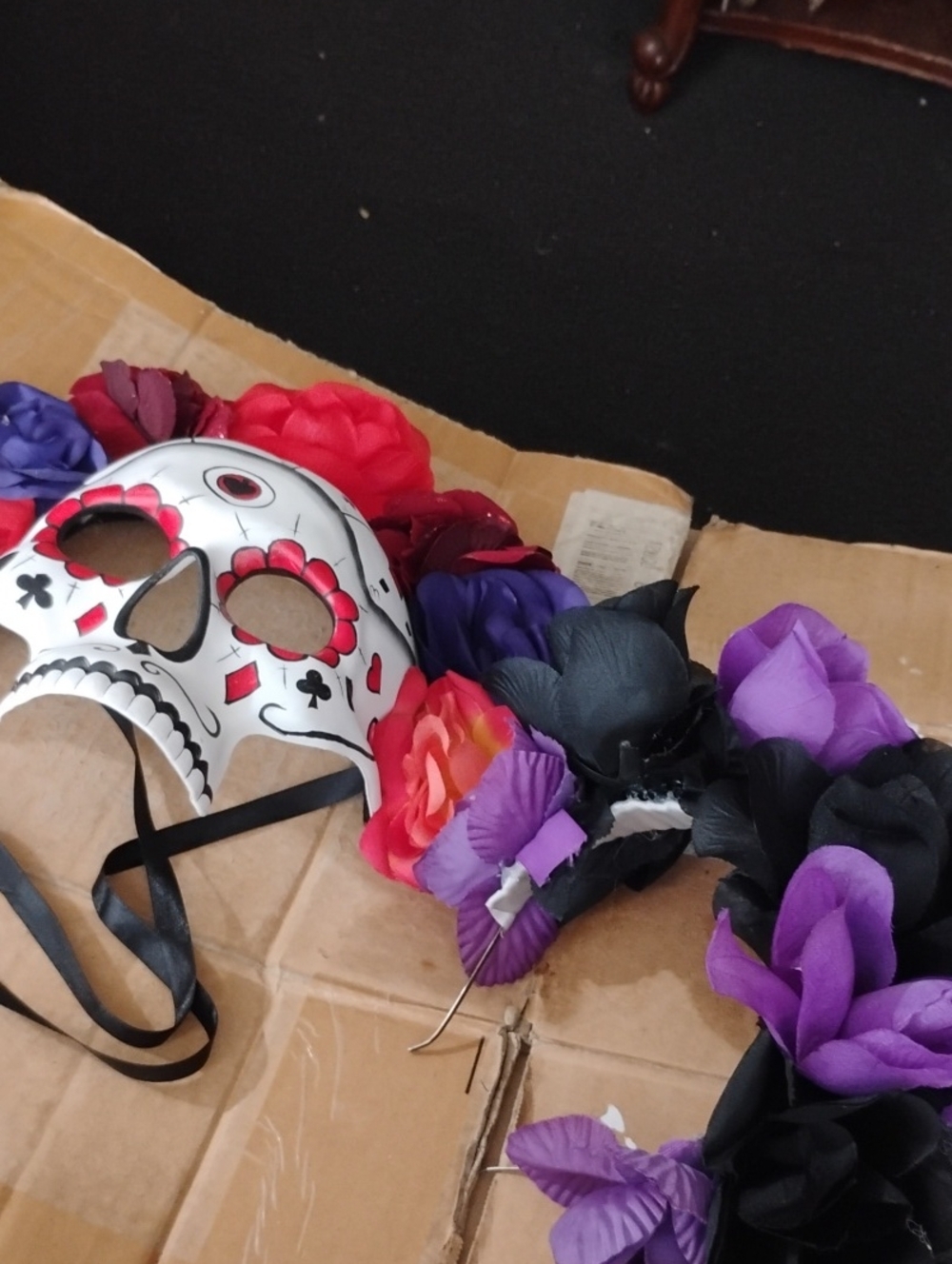 Day Of The Dead Mask And Headband